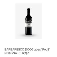 bottiglia vino roagna barbaresco paje 2014