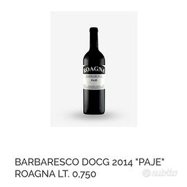bottiglia vino roagna barbaresco paje 2014