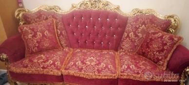 divano 3 posti stile barocco 