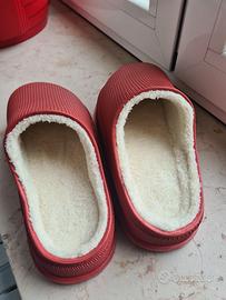 pantofole donna con pelliccia