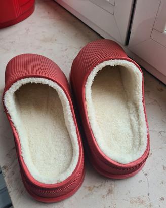 pantofole donna con pelliccia