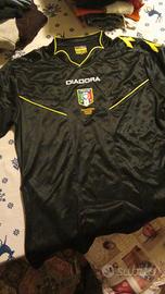 Kit arbitro originale nero Diadora calcio