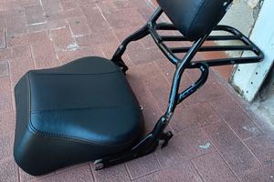 sissy bar a sgancio rapido con portapacchi 