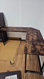 Scrivania angolare paro al nuovo con carrello port