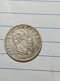 20 centesimi argento 1863 mi