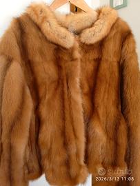giacca pelliccia vera zibellino 