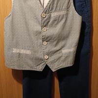 vestito bambino gilet e pantalone 