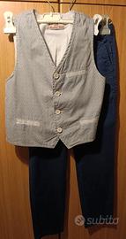 vestito bambino gilet e pantalone 