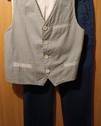 vestito bambino gilet e pantalone 