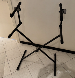 Supporto a X per 2 Tastiere Bespeco