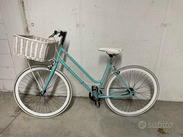 City bike donna verde acqua/bianco