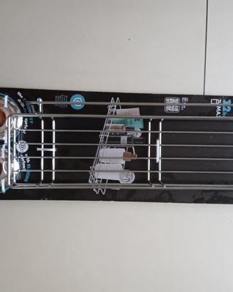 Ripiano autoadesivo cromato per bagno