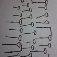 29 chiavi per aprire scatolette anni 50 60 