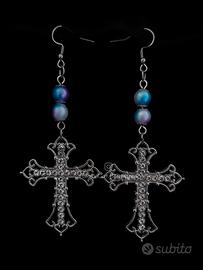Orecchini pastel goth handmade 
