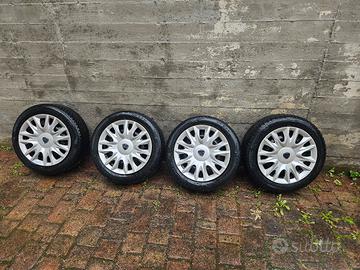 4 cerchi/ruote complete Lancia 15” con copricerchi