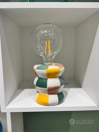 Lampada Design DIPINTA A MANO – Nuova con scatola