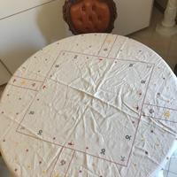 Tovaglia natalizia ricamo a giorno