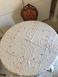 Tovaglia natalizia ricamo a giorno