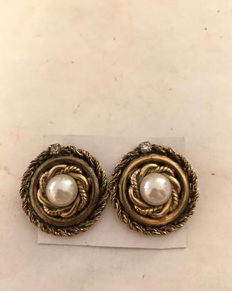 Orecchini vintage con perle