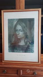 Quadro stampa Pietro Annigoni "Cristina 2"