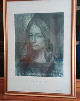 Quadro stampa Pietro Annigoni "Cristina 2"