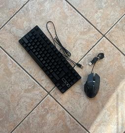 mouse e tastiera da gaming (led)