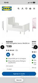 Letto per bambini/ragazzo busunge ikea blu