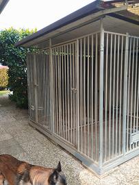 Box doppio per cani coibentato