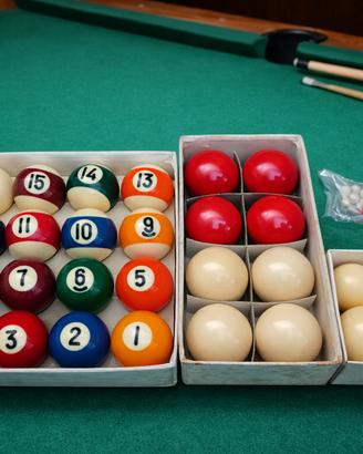 Set Bilie Biliardo Pool Americano + Italiano