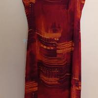 vestito lungo Laguna bordeaux Made in Italy 