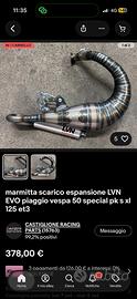 marmitta lvn pro exhaust  vespa special pk hp l n