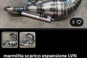 marmitta lvn pro exhaust  vespa special pk hp l n