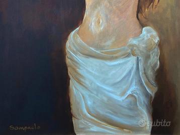 Dipinto a olio Nudo di donna  - Ribasso