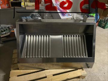 Cappa aspirante professionale inox Rega com motore