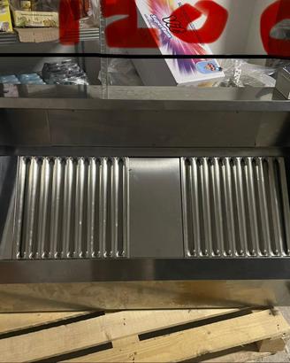 Cappa aspirante professionale inox Rega com motore