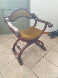 Sedia vintage Savonarola 