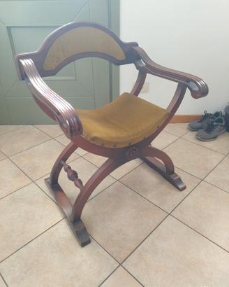 Sedia vintage Savonarola 