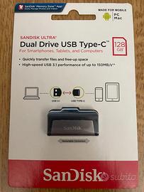 SanDisk Ultra 128GB Dual Drive USB Type-C - NUOVO