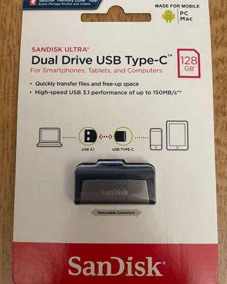 SanDisk Ultra 128GB Dual Drive USB Type-C - NUOVO