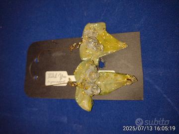 gioielli resina artigianali con ametista/ e edera 