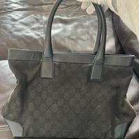 Gucci borsa vintage bicolore GG monogram