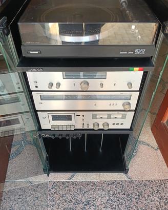 Impianto Hi-Fi vintage completo Phonola + mobile