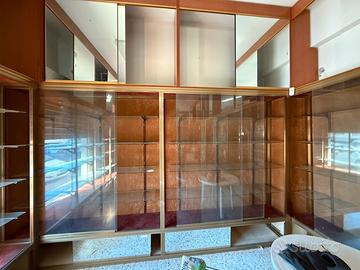 Scafalli alluminio e vetro