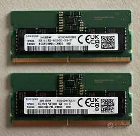 RAM DDR5 16GB (2x8GB) 5600MHz SODIMM