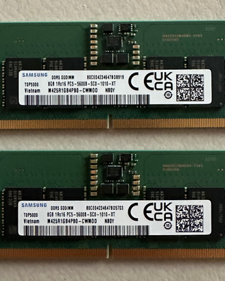 RAM DDR5 16GB (2x8GB) 5600MHz SODIMM