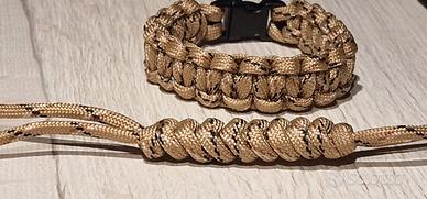 Braccialetto Paracord Survival con Laccio Lanyard 