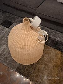 Lampadario in ratan