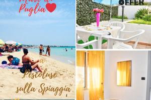 Davanti La spiaggia di Pescoluse Bilocale 4 POSTI