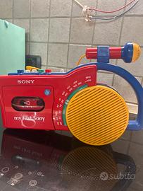 Radio x bambini con microfono vintage