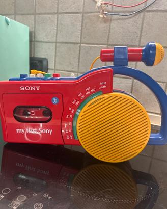 Radio x bambini con microfono vintage